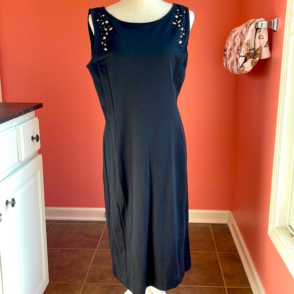 Brand new black slip on dress from New York & company in size L!